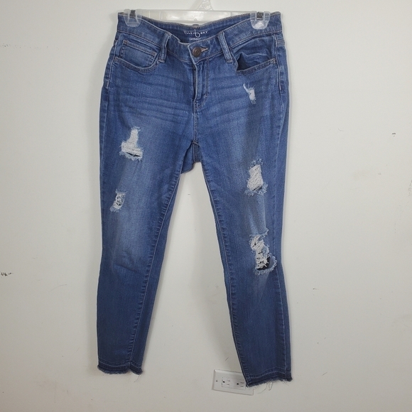 Belle+Sky Skinny Jeans  Distressed Cotton Size 4 - Picture 10 of 11